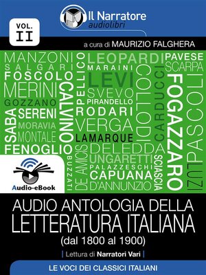 cover image of Audio antologia della Letteratura Italiana (Volume II, dal 1800 al 1900) (Audio-eBook)